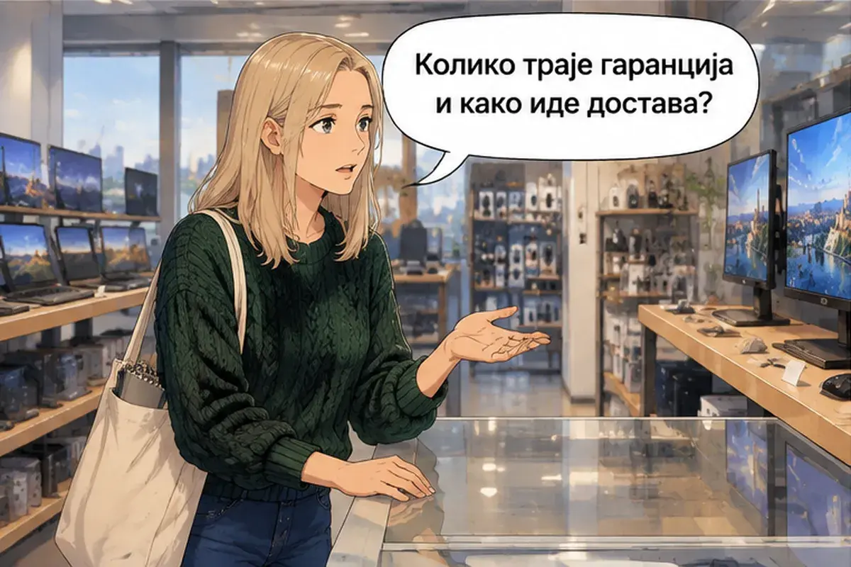 Кадр 11 из 15 к тексту «Этот монитор больше, но и дороже»: «Сколько действует гарантия и как проходит доставка?»
