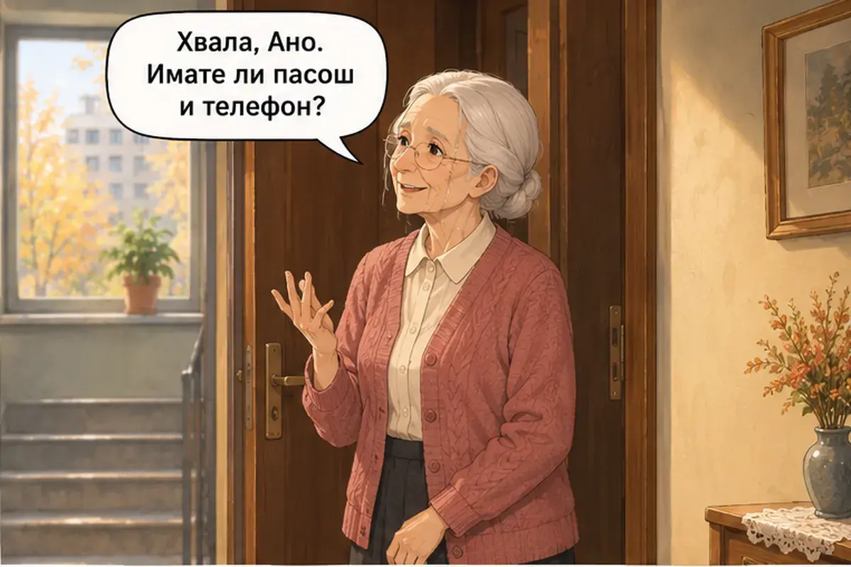 Кадр 2 из 14 к тексту «Счастливого пути! Приезжайте ещё!»: «Спасибо, Аня. У вас есть паспорт и телефон?»