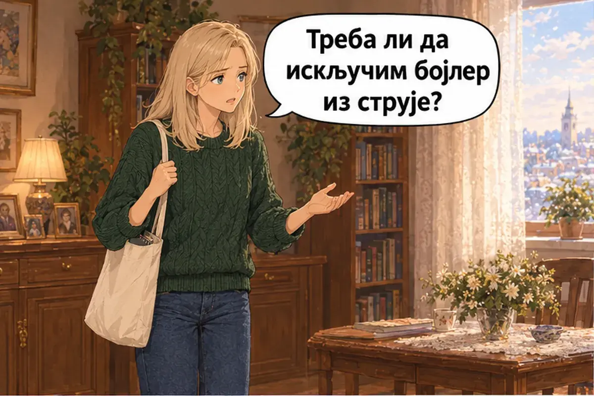 Кадр 5 из 15 к тексту «Никто не отвечает»: «Мне отключить бойлер от электричества?»