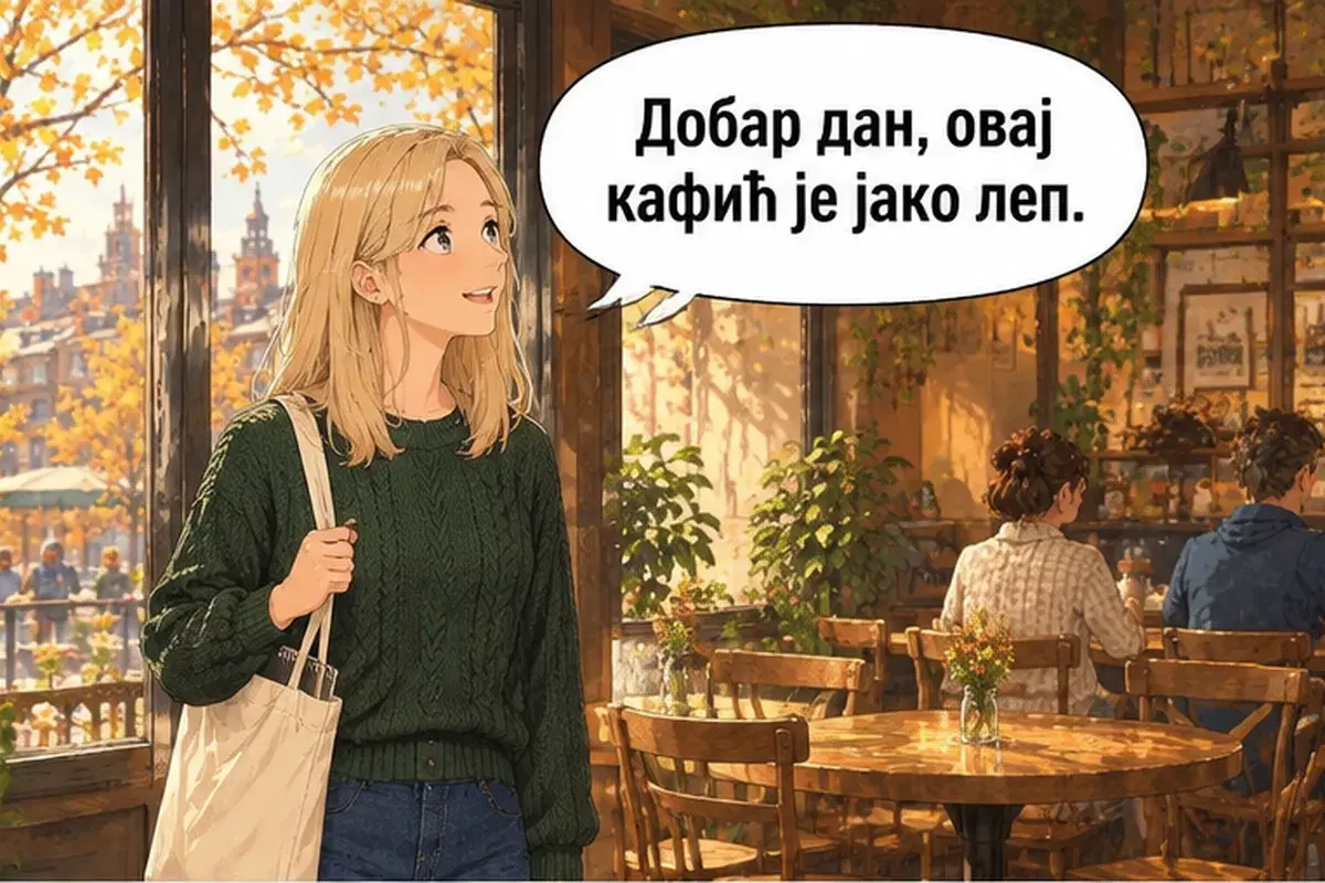 Кадр 2 из 14 к тексту «Можно заплатить картой?»: «Добрый день, это кафе очень красивое.»
