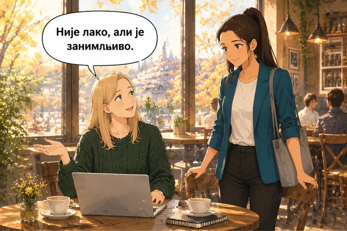 Кадр 10 из 14 к тексту «Извини, это твой дизайн?»: «Нелегко, но интересно.»