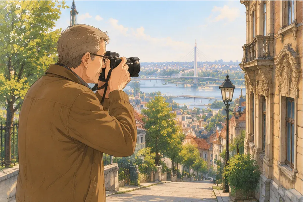 Кадр 3 из 17 к тексту «Папин фотоаппарат уже в первый день был полон снимков»: Папин фотоаппарат уже в первый день был полон снимков. Как настоящий инженер, папа внимательно снимал каждый мост и каждое старое здание.