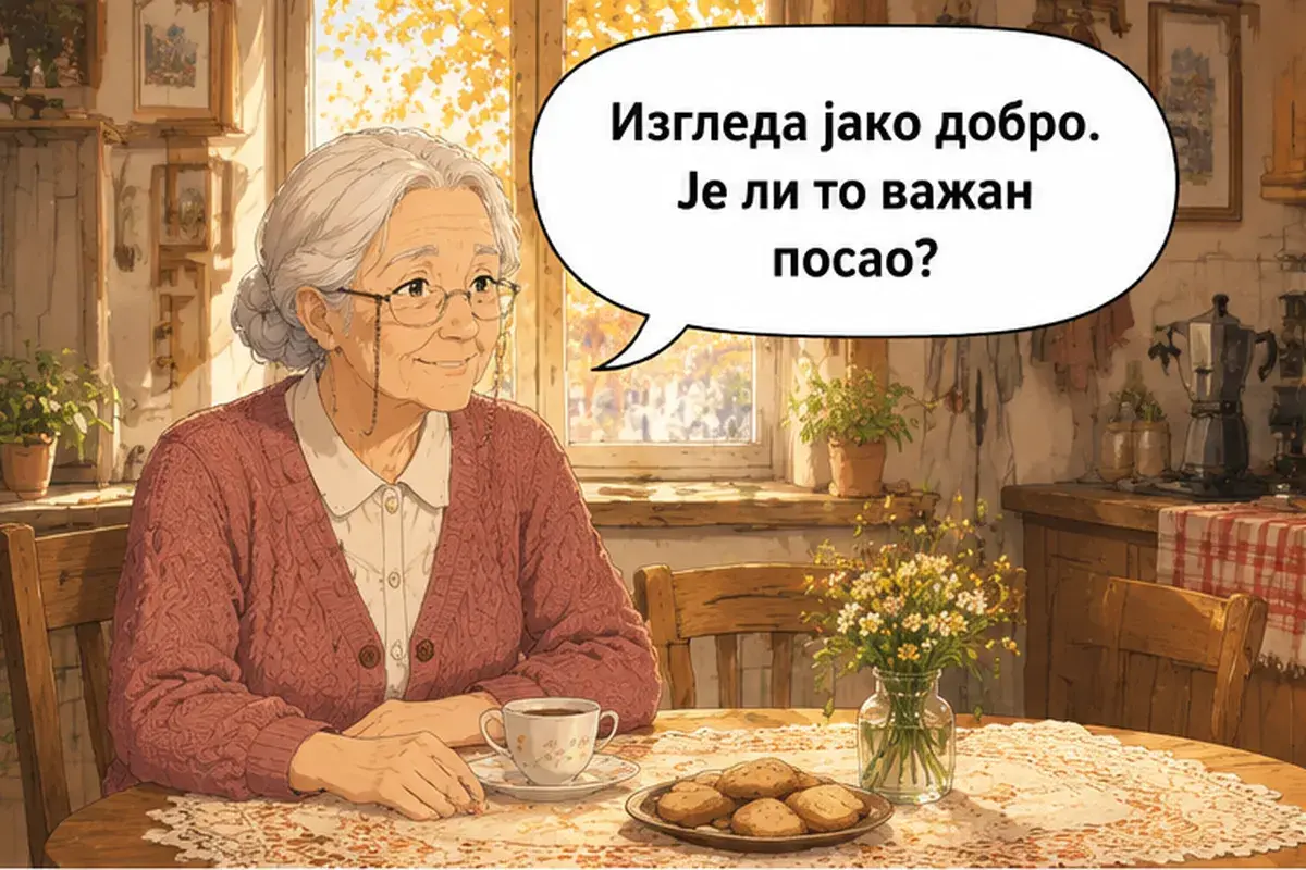 Кадр 5 из 12 к тексту «Аня, а чем вы занимаетесь?»: «Выглядит очень хорошо. Это важная работа?»