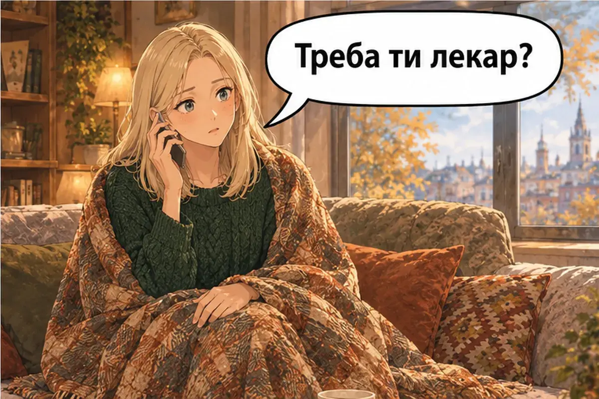 Кадр 4 из 9 к тексту «Сегодня я не смогу прийти»: «Тебе нужен врач?»