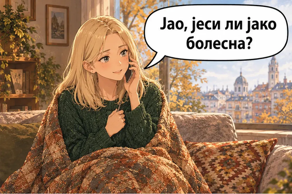 Кадр 2 из 9 к тексту «Сегодня я не смогу прийти»: «Ой, ты сильно заболела?»