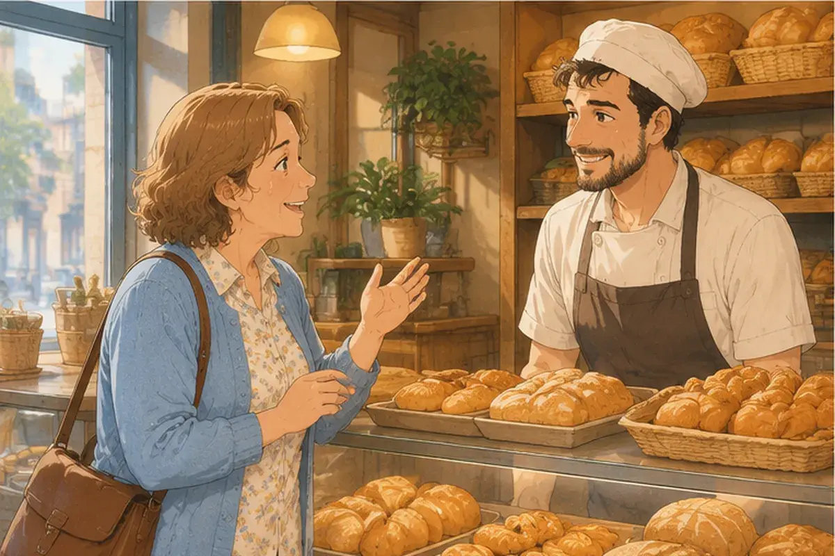 Кадр 15 из 17 к тексту «Папин фотоаппарат уже в первый день был полон снимков»: За восемь дней мама выучила всего два слова: «спасибо» и «приятного аппетита». Но говорила их каждому, кто попадался ей на пути.