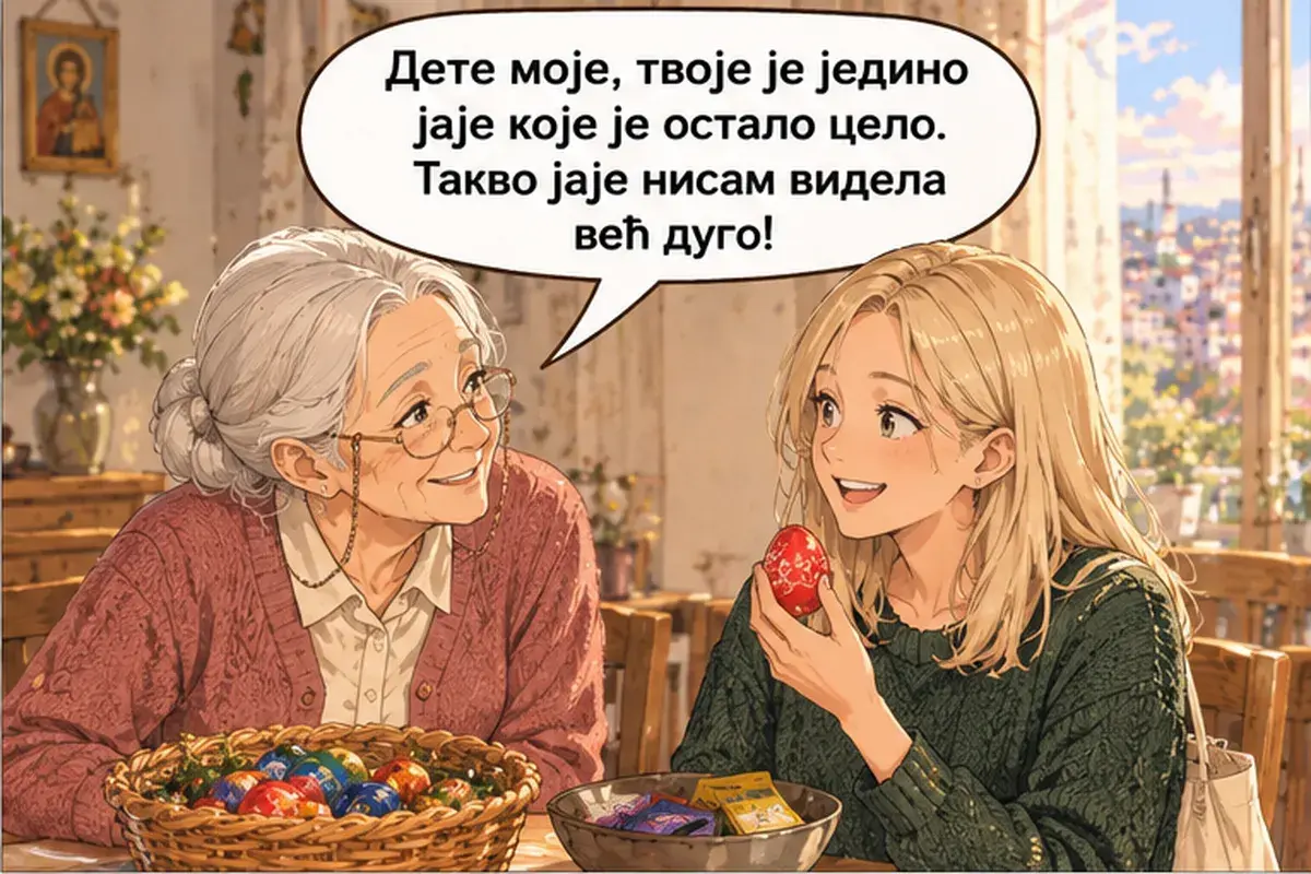 Кадр 10 из 13 к тексту «Чьё это яйцо?»: «Детка моя, твоё — единственное яйцо, которое осталось целым. Такого яйца я давно не видела!»