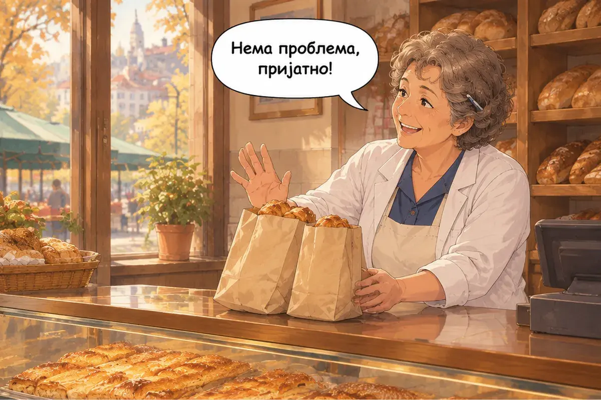 Кадр 13 из 14 к тексту «Здесь или с собой?»: «Не страшно, приятного аппетита!»